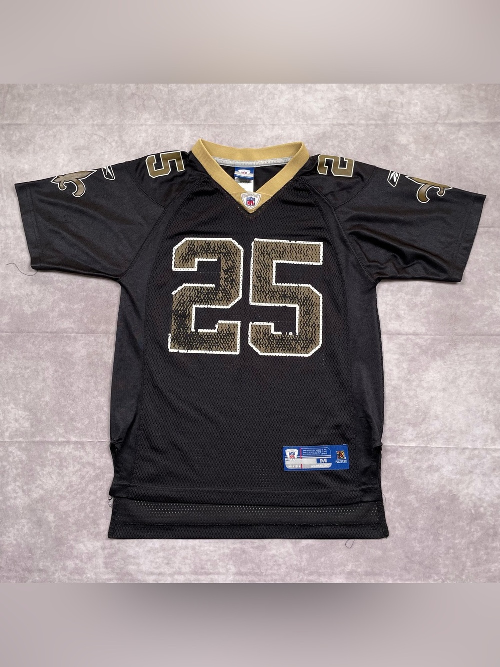 Reggie Bush New Orleans Saints #25 Football Jersey NFL Reebok Youth Size M